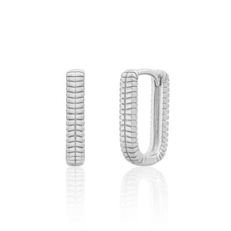 Sparkling EAS25 Square Huggies Horizontal Lines