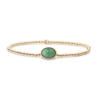 Sparkling SB-G-3MM-TG29 Gold – Green Aventurine Twist