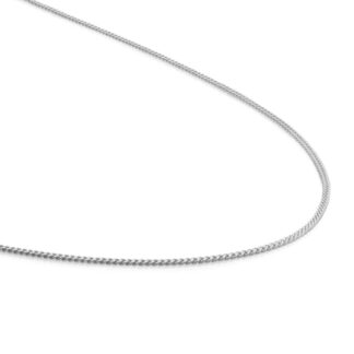 Sparkling SN-CBS-045 Curb Chain Rhodium Plated