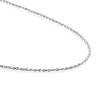 Sparkling SN-RPS-050 Rope Chain Rhodium Plated