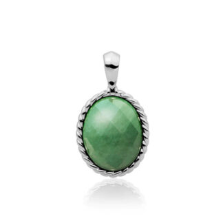 Sparkling SP21-G29 Silver – Green Aventurine Twist
