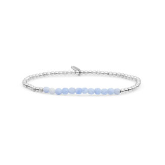 Sparkling SB-GEM47-3MM-LINE Blue Lace Agate Universe