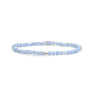 Sparkling SB-GEM47-ADD-4MM Blue Lace Agate Saturn Small