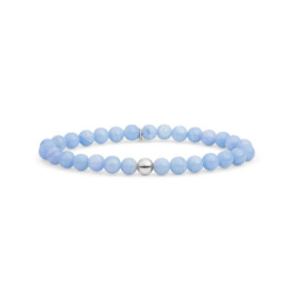 Sparkling SB-GEM47-ADD-6MM Blue Lace Agate Saturn Large