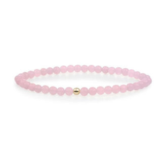 Sparkling SBG-GEM13-ADD-4MM Rose Quartz Saturn Small
