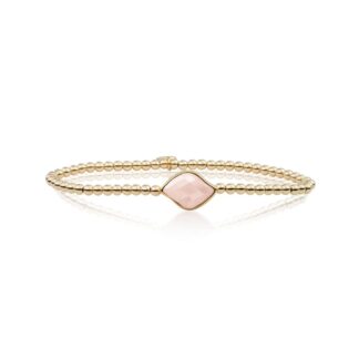 Sparkling SB-G-3MM-BSG13 Gold – Rose Quartz Blossom