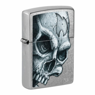 ZIPPO SKULL AND FLAME 46587